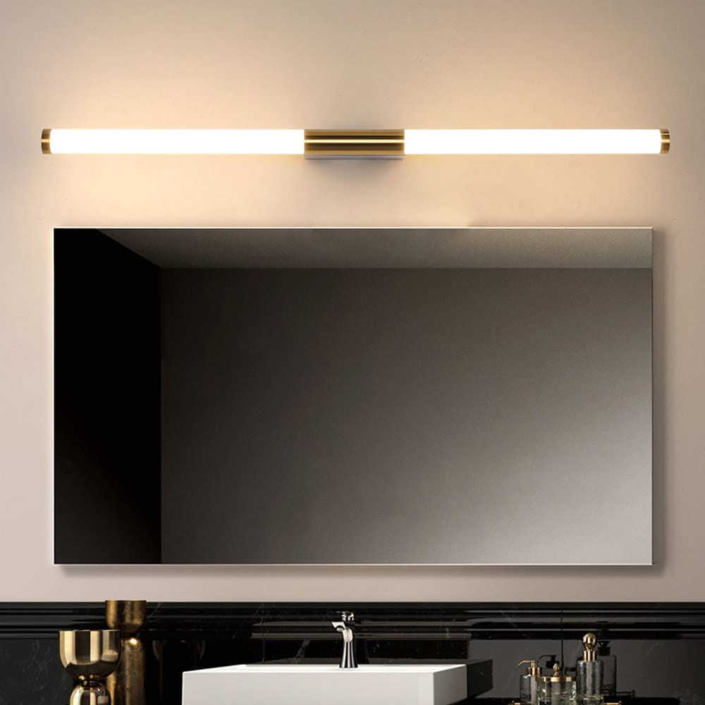 Illuminazione da parete , Lampada da toeletta lineare a LED da 27,2" Apparecchi di illuminazione a barra da parete a striscia lunga sopra lo specchio, lampada da trucco da bagno da 12 W Luci da specch