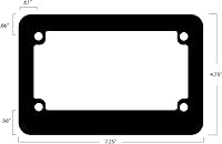Vista 5 de Marco de matrícula de motocicleta (Freedom 1776)