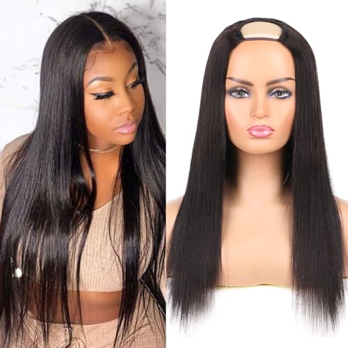 Perruque cheveux 100% Remy unpressed U Part lisse 2x4 et haute densité 24"