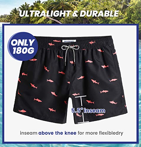 MaaMgic zwembroek voor heren Sneldrogende zwembroek met mesh voering en verstelbaar trekkoord - Image 7