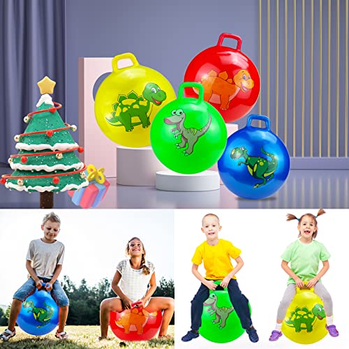 Jumping Bouncy Balls,Sport Bounce Ball With Handles For Toddler Toys Kids Balls 18In With Handle Party Favors For Kids 2-6 Years - School Team Family Ride & Bouncing (2 Pack) #TOP5