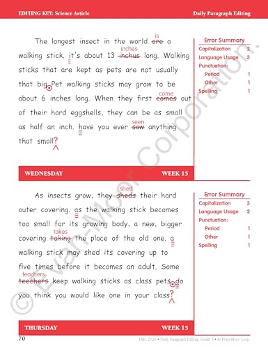 Daily Paragraph Editing, Grade 3 Teacher Edition - Image 5