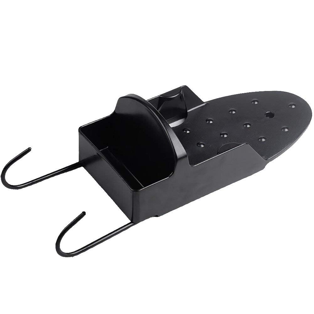DOLPHY Wall Mounted Iron Board Holder with Steel Hooks (Black) DOLPHY Wall Mounted Iron Board Holder with Steel Hooks (Black)