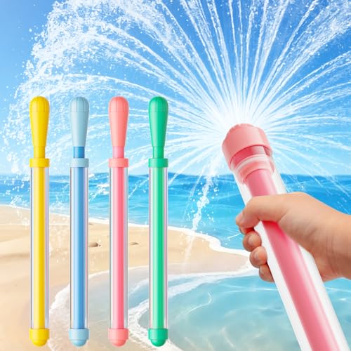 4 Pack Fireworks Water Blaster Squirt Guns for Kids & Adults, Bulk Water Shooters for Summer Pool, Beach, Backyard & Outdoor Party Favors, Ideal Water Toys for Ages 4-12 (4Pack)
