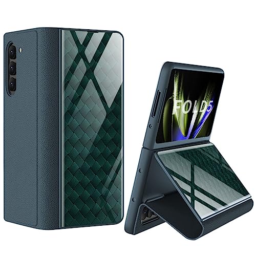 Coque en cuir de style folio pour Samsung Galaxy Z Fold5 étui de protection haute finition