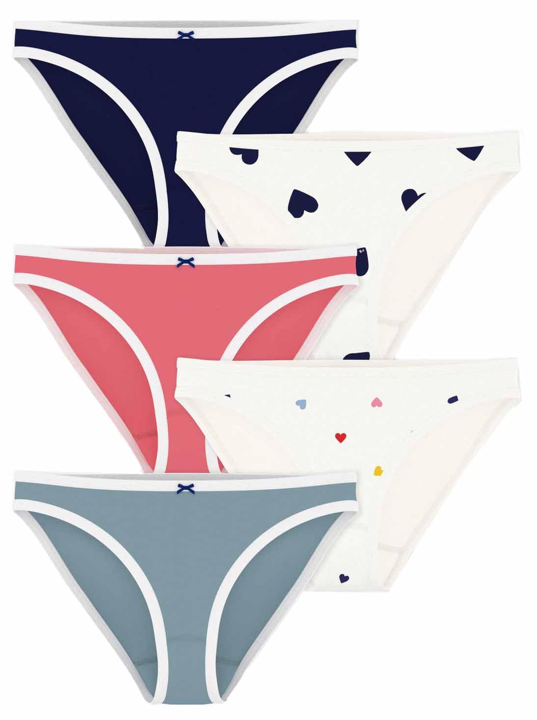 Petit Bateau Damen A0flo Unterwäsche für den Tag (5er Pack)