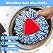 5 Pack Spin Mop Heads Replacement, RinseClean Spin Mop Refill Blue Compatible with O-Ceda 2 Tank System, Microfiber Mop Easy Cleaning Floor Head Mop for Floor Cleaning
