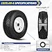 GICOOL 13x5.00-6 Rubber Lawn Mower Tire and Wheel, 2 Pcs Replacement 13x5-6nhs Riding Mowers Lawn Pneumatic Tire with Bearing Bore 3/4