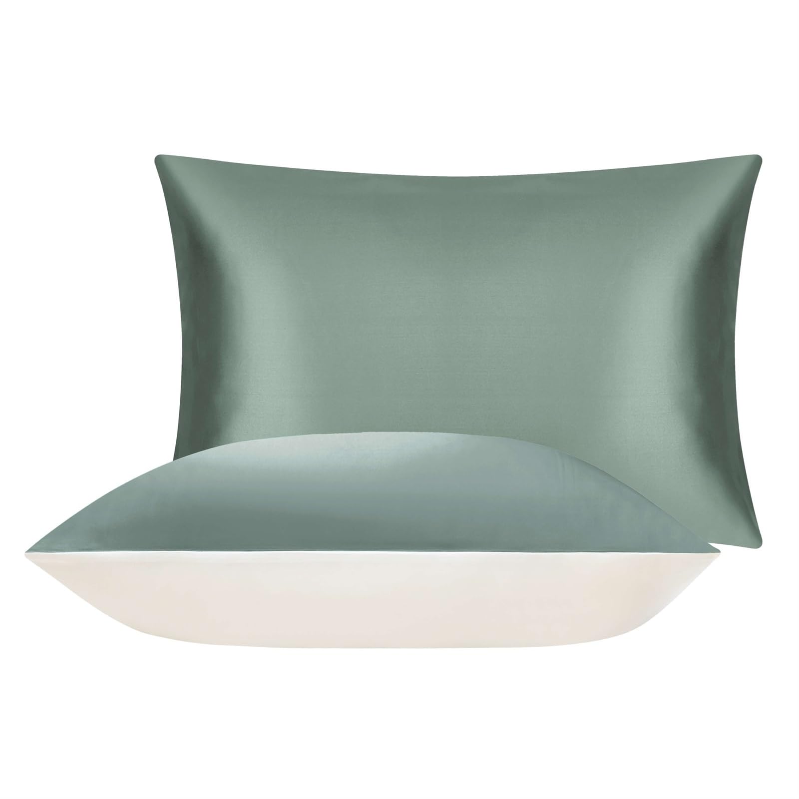 Silk Pillowcases, Pure Silk Pillowcase Multicolor 480x740mm For Sleeping Hair And Skin Health(Mint Green)