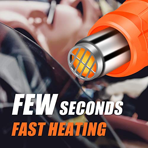 image for Enertwist 1500W Heat Gun Kit with 4 Nozzle Attachments, Dual Temperatu