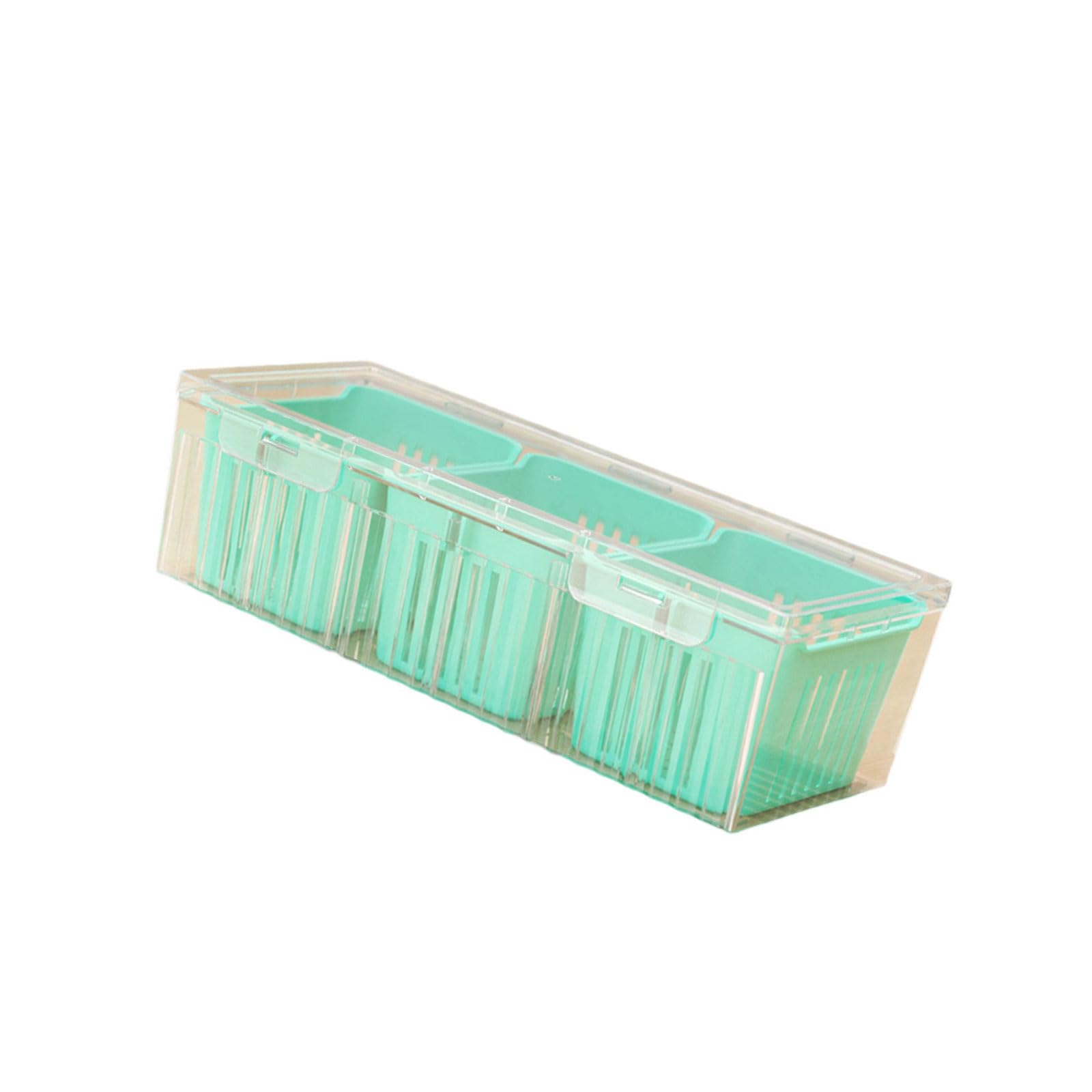 carotoe Resistant Food Preservation Container Multisection Design Refrigerator Storage for Kitchen Camping Use Refrigerator Storage Container with Compartments