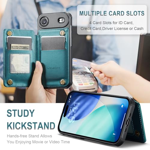 image for Vinich for iPhone Air Wallet Case with Card Holder, RFID Blocking Cred