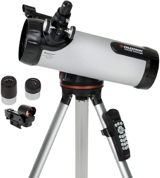 Celestron 31150 LCM 114 Series Computerised Newtonian Reflector Telescope, Silver