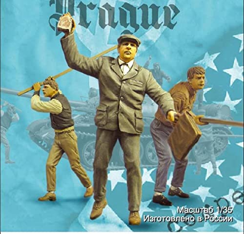 Kit modelo figura 1/35 The People of Prague otoño 1968 miniatura 1