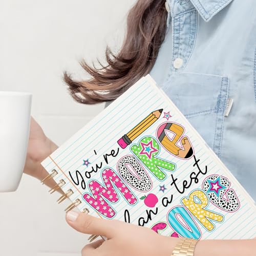 Carnet d'encouragement étudiant à spirale format A5 motif scolaire