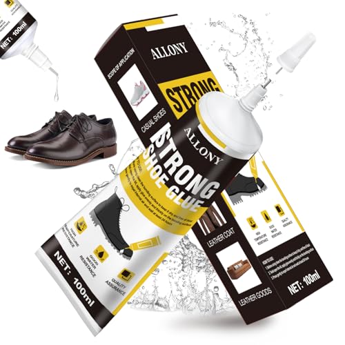 ALLONY Pegamento Zapatos, 100ML Pegamento Zapatos Extrafuerte, Pegamentos para zapatos, Impermeable, Adecuado para Reparar Suelas de Zapatos, Tacones y Cuero