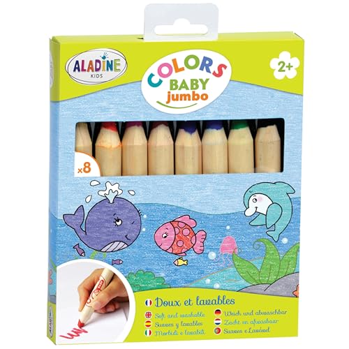 Aladine Jumbo Lápices de Colores 8 piezas 3042009