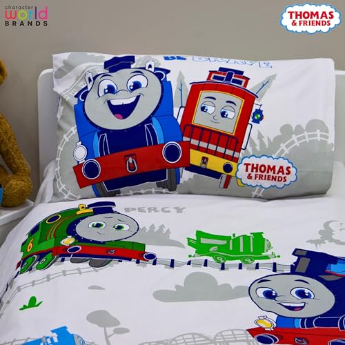 Funda de edredón de Thomas & Friends para cuna infantil reversible con almohada 8