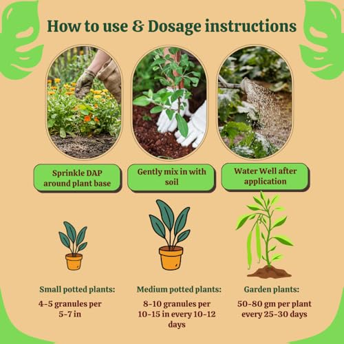 Image of Utkarsh PROM - Phosphate Rich Organic Manure for Plants, Home & Garden - 5 Kg Granules, 100% Water Soluble Organic DAP for Plants Growth, Bio DAP to Improve Flowering, Fruiting & Vegetables; Pack of 1