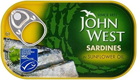 John West Sardines in Sunflower Oil (120g) - Pack of 6