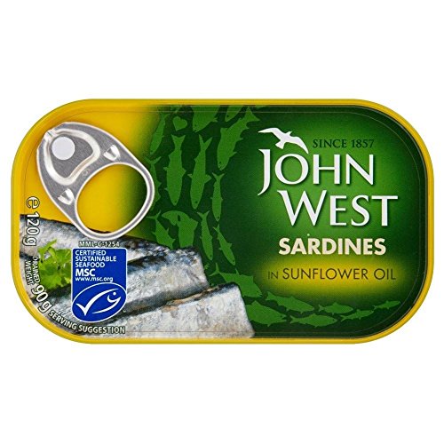 John West Sardines in Sunflower Oil (120g) - Pack of 6