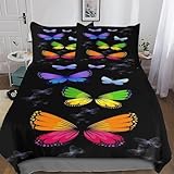 Diseño de cremallera: la cremallera oculta facilita la inserción y extracción de la ropa de cama. La funda de almohada es como un sobre, sin cremallera ni botones. 4 cintas ocultas en las esquinas evitan el deslizamiento de la manta.