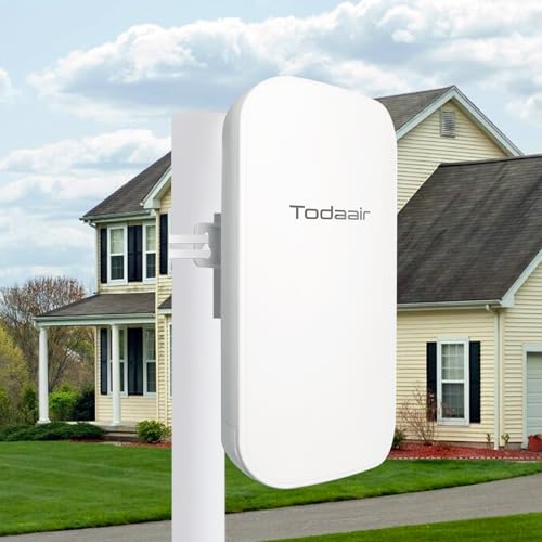 Image of TODAAIR Outdoor WiFi Extender,IP65 Weatherproof,WiFi Booster and Signal Amplifier,Outdoor WiFi Extender for Farm,Courtyard,Factory,Campsite