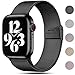 Funbiz Métal Bracelets Compatible avec Apple Watch Bracelet 38mm 40mm 41mm, Sport Bracelet en Acier Inoxydable de Remplacement Compatible pour iWatch Series 7 6 SE 5 4 3 2 1, 38mm/40mm/41mm, Noir