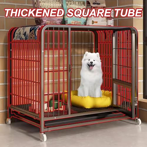 Chenil pour chiots et chats jaune 95 cm facile à nettoyer - 2