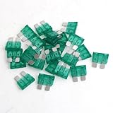 Ruilogod 25 Pcs 30A Green Plastic Blade Fuses for Car Auto