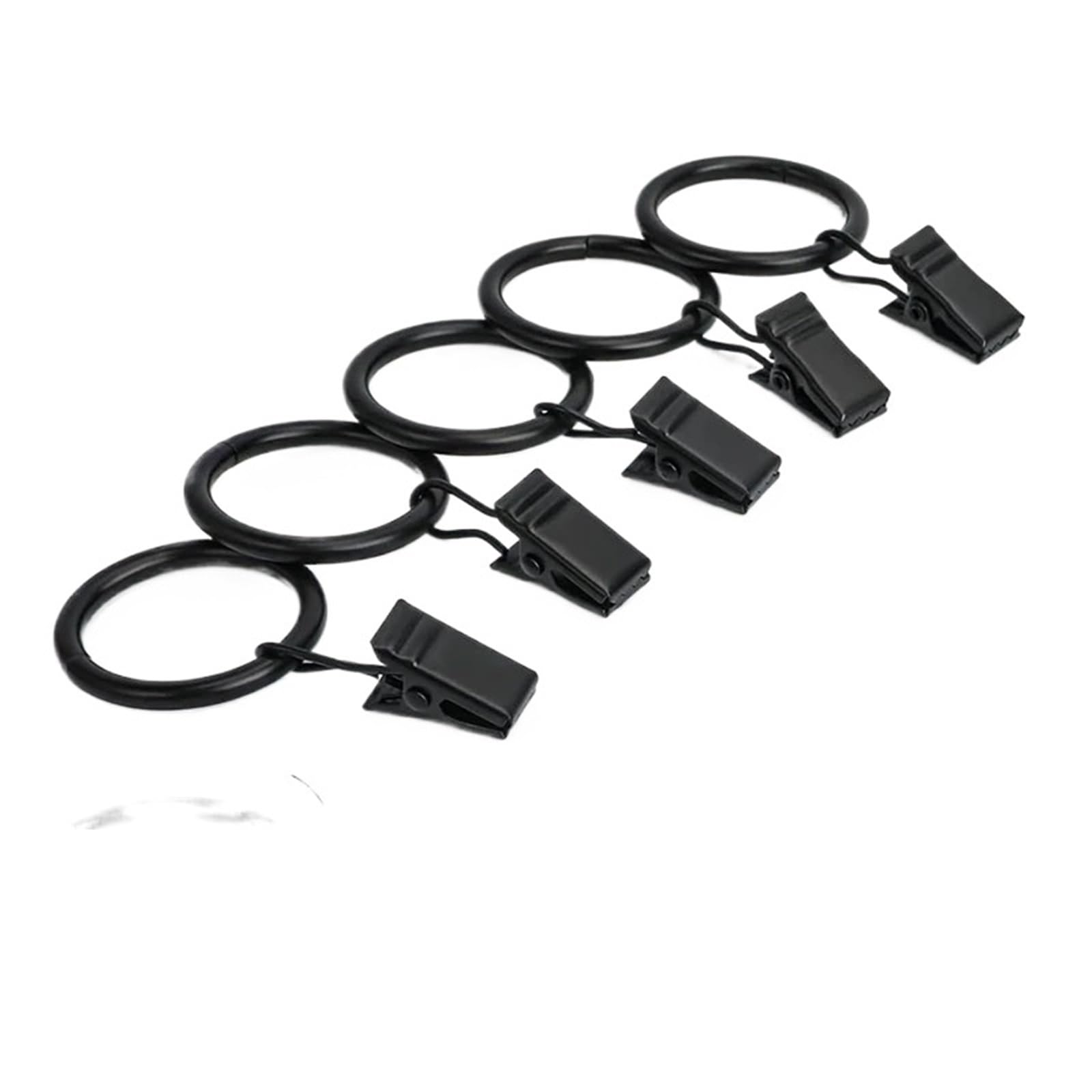Duschvorhangringe Metall-Vorhangringe, Clip, Gardinenaufhänger, Haken for Aufhängen von Hüten, Fotos, Zuhause, Schlafzimmer, Badezimmer, dekorativ(Red Bronze-25mm,30pcs)