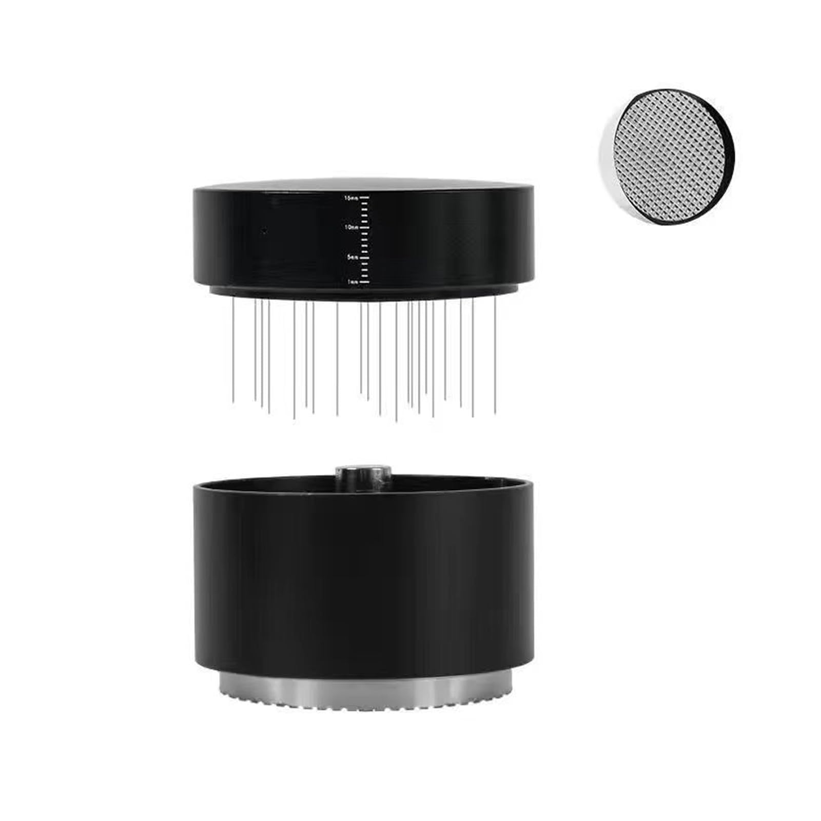 Hsioluted Multifunction Coffee Grounds Compressor with Stable Nonrust Steel Construction Coffee Distribution Tool Ergonomic Press