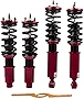 maXpeedingrods Coilovers with 24 Way Adjustable Damper for Honda CR-V 1996-2001 1st Gen. RD1-RD3 FWD & AWD, Spring Shock Absorber Suspension Coil Struts Lowering Kit Height Adjustable by 1-3”