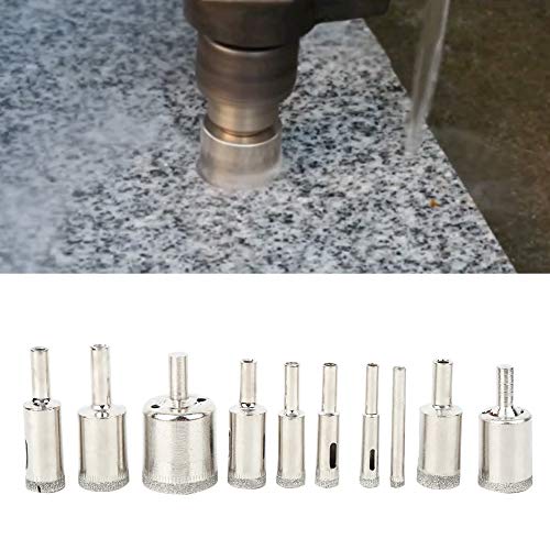 Set de 10 brocas de sierra con recubrimiento de diamante miniatura 5