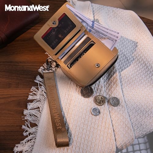 Image of Montana West Small Wallet for Women with a Detachable Wristlet Women's Wallet with Rfid Blocking Lining Minimalist Lightweight & Easy to Carry