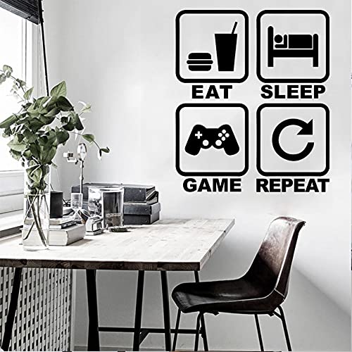 Vinilos decorativos gamer, 4 piezas, diseño controlador miniatura 6