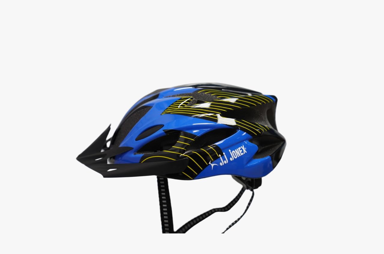 JJ JONEX Multi-Sport Adjustable Helmet with Removable Visor Lightweight Cycling, Skating & MTB Helmet with Comfort Padding Secure Fit-image-29