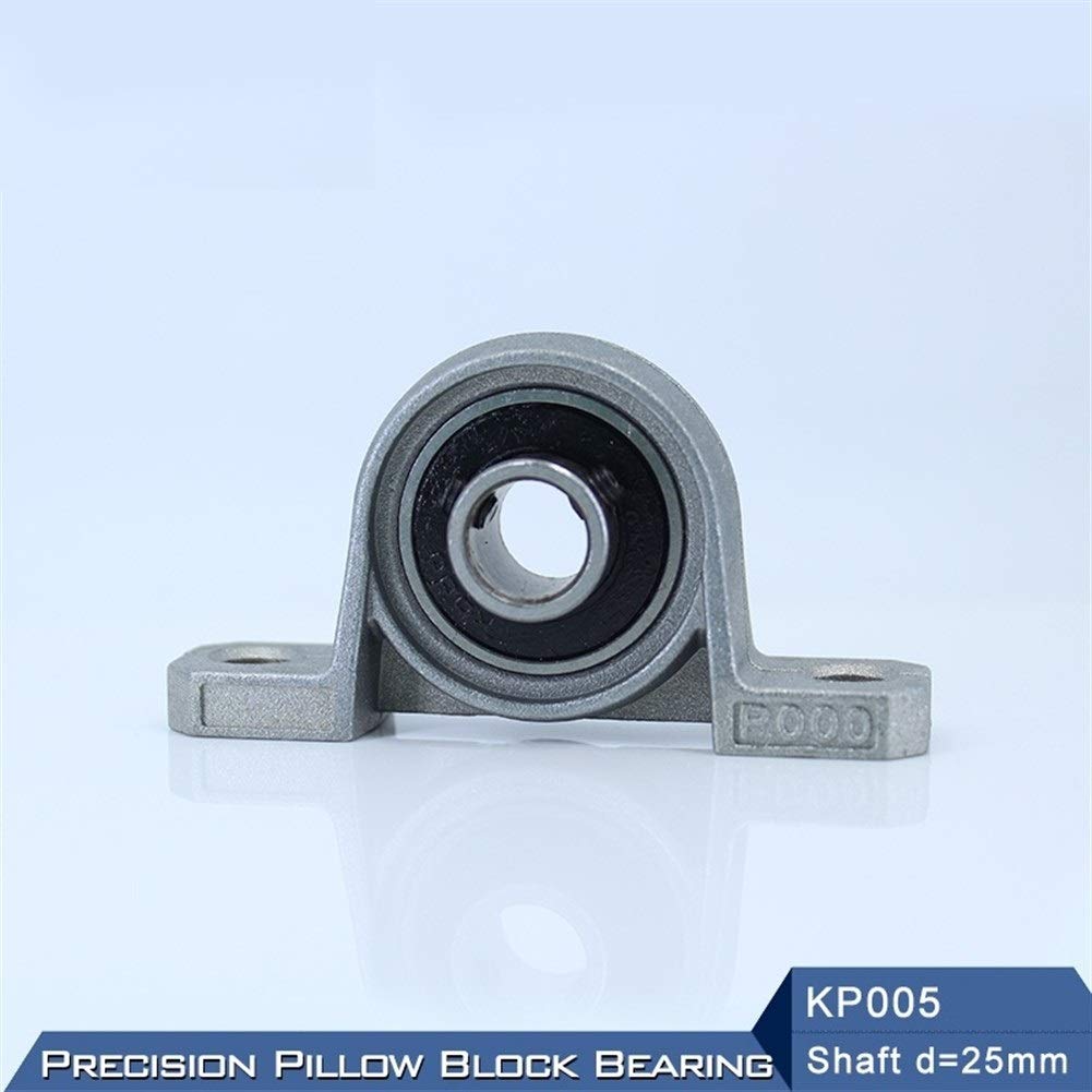 JIYAMI'EN EL KP005 montada en cojinete de 25 mm Diámetro del Eje KP Aleación de Zinc Almohada Bloque Vivienda KP 005 Rodamientos KP005 (4PCS)