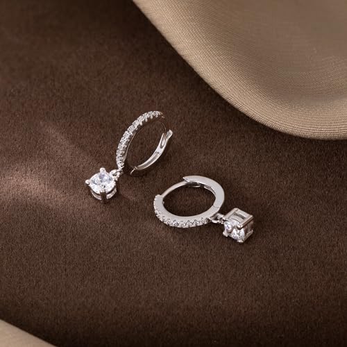 Sluynz SSE506-S 925 Sterling Silver Cz Hoop Earrings thumb #4
