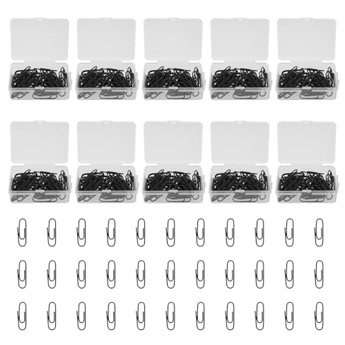 HORIALENCE 500個のペーパークリップ:ブックマークペーパークリップオーガナイザークランプ、オフィス、学校、書類、ファイル整理用品