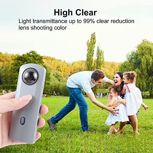 Image of PULUZ Lens Guard PC Protective Cover Kits Camera Accessories for Ricoh Theta SC2 / S /V (Transparent) Protector Dust-Proof Cover Anti-Scratch Accessory