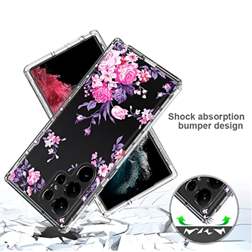 Funda para Galaxy S23 Ultra Case Transparente con Protector de Cristal 7