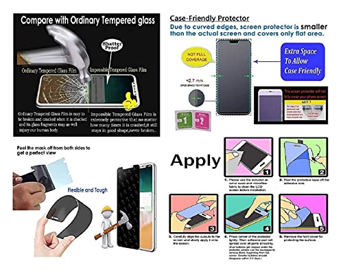 Image of Matte Screen Guard, Anti Glare Eye Protection, Flexible Fiber a Tempered Glass, Impossible Matte ScreenGuard for XIAOMI REDMI NOTE 12 PRO SPEED