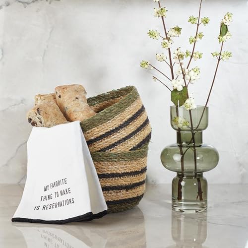 Vase à bulles en verre vert pour décorer une table basse de salon - 4