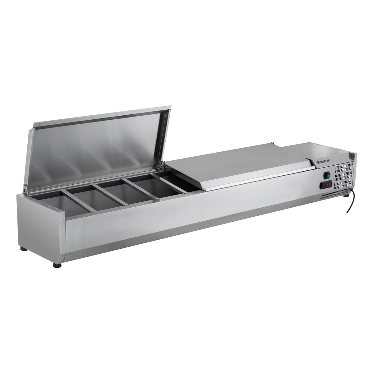 GastroHero Saladette à poser ECO 9 x GN 1/4 | CHR Fournitures de la restauration