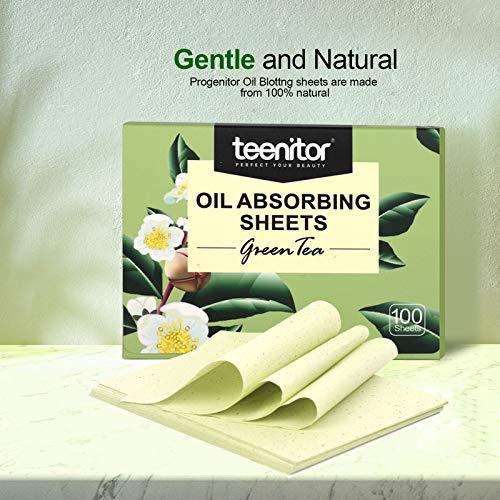 image for 800 Counts Natural Green Tea Oil Control Film, Teenitor Oil Absorbing 