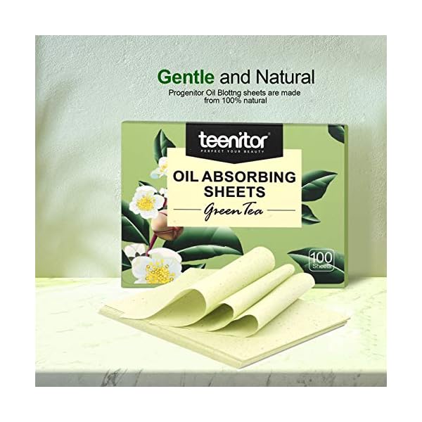 Teenitor Oil Blotting Sheets for Face, 800 Sheets Oil Absorbing Sheets for Face, Natural Green Tea Blotting Paper for Oily Skin, Face Oil Sheets for Your Face Oil Wipes for Face, Oil Control Film