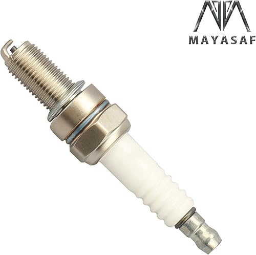 Miniatura 5 de MAYASAF Bujías 6955 de repuesto automotriz para Yamaha tipo asiento plano, diámetro de rosca 0.3937 pulgadas  alcance 0.748 in (0.75 pulgadas)
