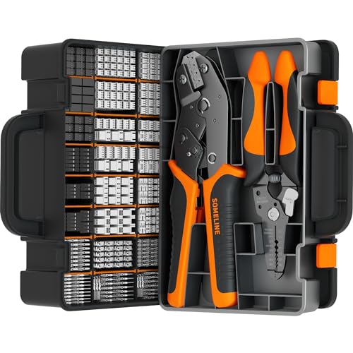 SOMELINE Crimp Tool Connector Kit, 30 Types, 32-20 AWG (0.03-0.5mm²) Crimper