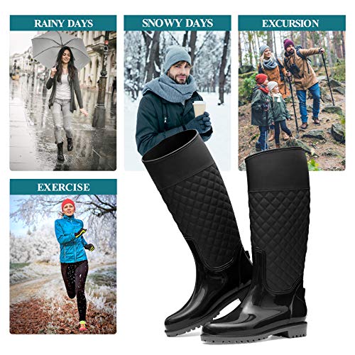Gracosy Stivali da Acqua Donne Stivali da Pioggia